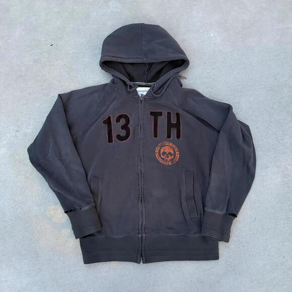 Y2K skull 13th zip up jacket - Picture 1 of 4